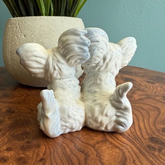 Goebel Scottie Twins Dog Figurine With Floppy EarsWest Germany Porcelain White - Picture 4 of 8
